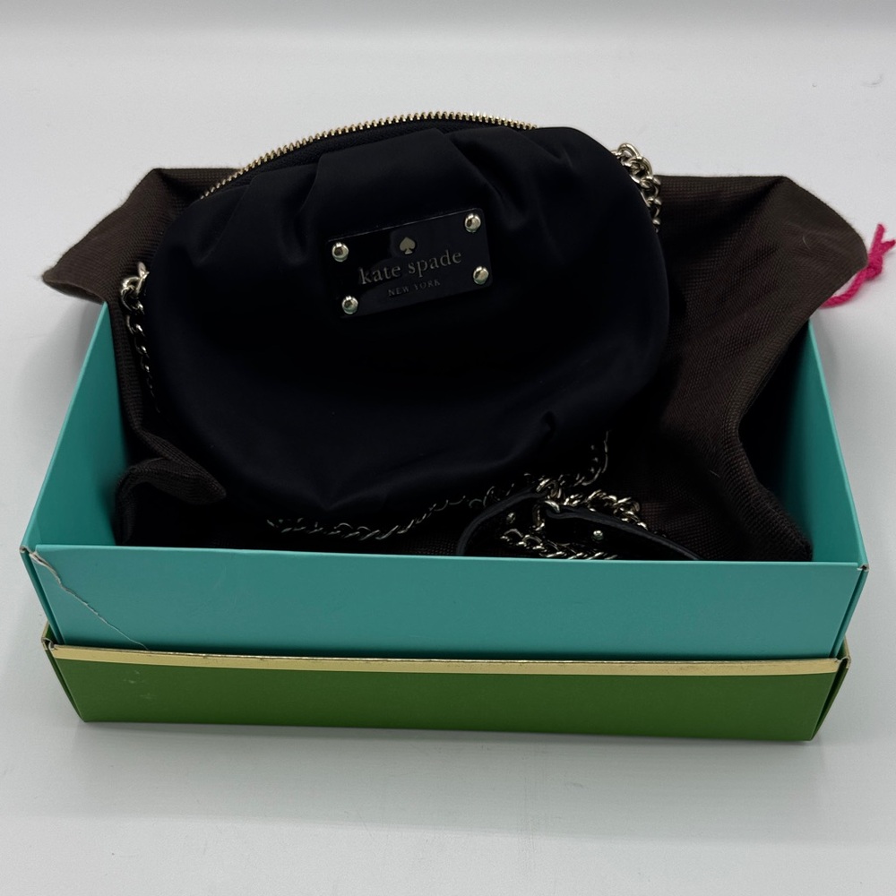 Kate Spade nylon Greta crossbody with leather and chain strap